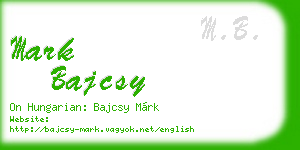 mark bajcsy business card